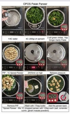 the steps in how to make an omelet with spinach and other ingredients