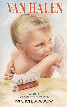 an advertisement for van halen's toothpaste with a small child on it