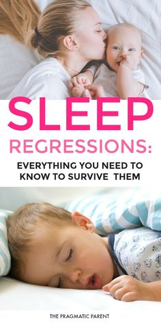 two children sleeping in bed with the text sleep regresss everything you need to know to survive them