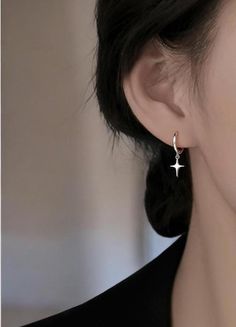 Dainty Single Star Hoop Earrings , Cute Silver Star Hoop Earrings, Minimalist Star Earrings, Silver Earrings, Gift for Her Add a subtle yet celestial touch to your everyday look with our Dainty Single Star Hoop Earrings. This minimalistic piece is perfect for those who love a simple, chic accessory that makes a statement without being overwhelming. ✨ Product Features ✨ Design: Minimalist Star Charm: A single delicate star charm hangs gracefully from a classic hoop, offering an elegant and modern Minimalist Jewelry Silver Earrings, Hoop Earrings With Star Charm, Minimalist Star-shaped Hoop Earrings For Pierced Ears, Minimalist Star Shaped Hoop Earrings, Minimalist Star-shaped Hoop Earrings, Star Earrings Silver, Minimalist Jewelry Silver, Star Hoop Earrings, Earrings Inspiration