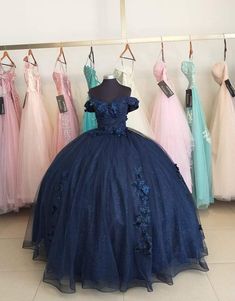 Dark Blue Dresses Quinceanera, Metallic Blue Quince Dress, Dark Blue 15 Dresses, Midnight Blue 15 Dress, Dark Blue Xv Dresses, Dark Blue Dress Quinceanera, Midnight Quinceanera Dresses, Metallic Dark Blue Quince, Quince Navy Blue Dresses