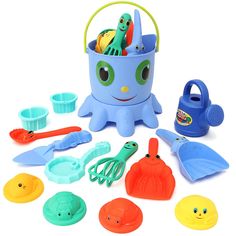 14PCS Fun Cute Playing Game Toy Sea Creature Shape Tools Sand Water Beach Indoor Outdoor Toy - Trendha Creature Marine, Beach Play, Sand Toys, Fun Cute, Beach Toys, Sea Creature, Sand And Water, Play Toys, Retro Toys