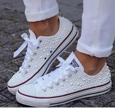 Bride Converse, Bride Sneakers, Quinceanera Shoes, Converse Wedding Shoes, Bling Converse, Wedding Converse, Ankle Sneakers, Wedding Sneakers, Bling Shoes