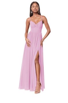 Candy Pink Bridesmaid Dresses, Pink Bridesmaid Dress, Party Fits, Chiffon Bridesmaid Dresses, Azazie Bridesmaid Dresses, Prom Dress Inspiration, Candy Pink, Chiffon Bridesmaid, Really Cute Outfits