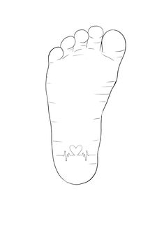 Baby Foot Tattoo, Footprint Drawing, Baby Line Drawing, Footprint Tattoo Ideas, Baby Footprint Tattoo, Drawings With Meaning, Wrist Tattoo Ideas, Vinyle Cricut