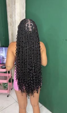 Long Passion Twists Hairstyle With Color, Hair Extensions Black Women, Long Twist Braids, Hair Protective Styles, Twist Extensions, Twists Braids, Braids Twist