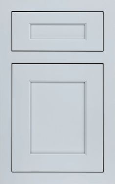 an image of two white kitchen cabinets