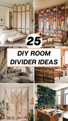 25 diy room divider ideas that are easy to do in the living room