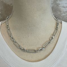 Product Details Metal: Steel Chain Length: 16.-In. With 3-In. Extender Plating: Silver Tone, Gold Tone Finish: Worn Gold New With Tags C Design, Silver Choker Necklace, Chunky Chain Necklaces, Silver Choker, Jewelry Lookbook, Silver Chain Necklace, Chain Link Necklace, Steel Chain, Chain Lengths