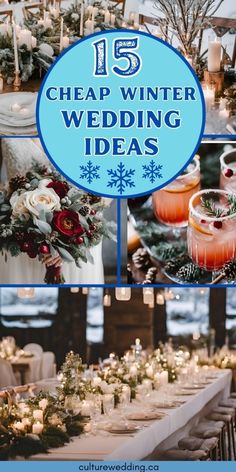 the top 15 cheap winter wedding ideas