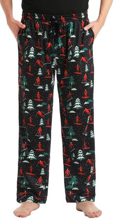 Pajama Pants Outfit, Pajama Party Outfit, Mens Christmas Pajamas, Mens Pajama, Party Outfit Men, Christmas Pajama Pants, Christmas Fits, Pj Party, Pants Outfit Men