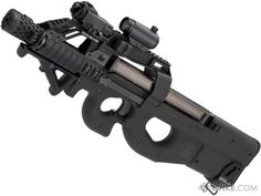 Evike.com Custom Shop "Dominator" Cybergun / FN Herstal P90 Gas Blowback PDW (Color: Black), Airsoft Guns, Evike Custom Guns, P90 / E90 series Tactical Gear, Art