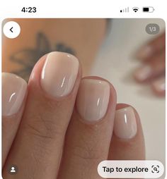 Natural Nails Manicure, Nails Trend, Milky Nails, Subtle Nails, Pedicure Designs, Gel Nails Diy, Polish Ideas, Wedding Nail, Nail Stuff