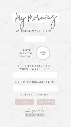 a white marble background with the words, my morning and an image of a woman's face