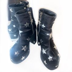 Horoszcopez Black Platform Star Boots Dolls Kill Heeled Boots With Stars Taylor Swift Eras Tour Olivia Rodrigo Sabrina Carpenter Boots With Stars, Star Heels, Dolls Kill Shoes, Star Boots, Taylor Swift Eras Tour, Taylor Swift Eras, Heels Boots, Black Platform, Olivia Rodrigo