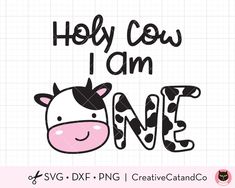 holy cow i am one cute 1st birthday svg-CreativeCatandCo Cow Birthday Parties, Homemade Business, Cake Boy, Farm Theme Birthday, 1st Birthday Girl, Cow Birthday, Cowgirl Art, Cowgirl Birthday, First Birthday Themes