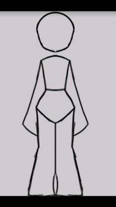 a drawing of a woman's dress with long sleeves and high slits on the bottom