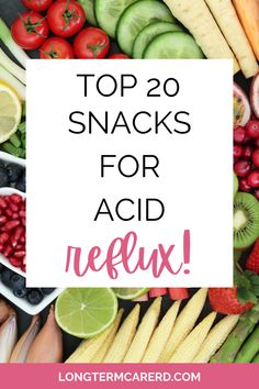 Do you have acid reflux? Find the top 20 acid reflux friendly snacks that help to reduce the discomfort that comes! Gerd Snacks, Anti Reflux Diet, Reflux Diet Recipes, Acid Reflux Smoothie, Low Acid Diet, Gerd Diet Recipes, Acid Reflux Friendly Recipes, Gerd Friendly Recipes