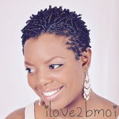 Gel Twist Natural Hair Short, Coils On Natural Hair, Short Twist, Comb Twist, Short Dreadlocks Styles