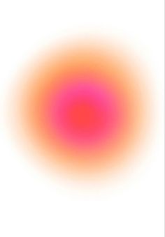 an orange and pink circle on a white background