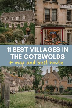 the best villages in the cotswolds and map and best route to visit