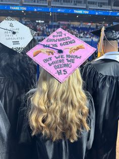 Harry Styles Senior Pictures, Greta Van Fleet Graduation Cap, Senior Quotes Harry Styles, Harry Styles Senior Quote, Outer Banks Graduation Cap, Hs Graduation Cap Ideas, Sabrina Carpenter Graduation Cap, Highschool Grad Caps