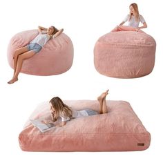 BYBYME bean bag brings you leisure moment for relaxation or entertainment. It also can be converted as a bed when you need to lay back or sleep. Size: Full.  Color: Multicolor. Big Sofa Bed, Huge Bean Bag Chair, Bean Bag Chair Bed, Huge Bean Bag, Giant Bean Bag, Giant Bean Bag Chair, Floor Mattress, Lazy Chair, Bean Bag Bed