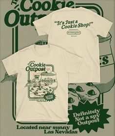 It  s Just A Cookie Shop T Shirt  Shirt Outfit Idea Easy 30 day return policy Cool Tee Shirt Designs Graphics, Souvenir T Shirt, Vintage T Shirt Design Graphic Tees, Nature Tshirt Design, Branded Tshirt Design, Design T Shirts Ideas, Green Tshirt Design, Tee Shirt Designs Graphics, Company Shirt Design