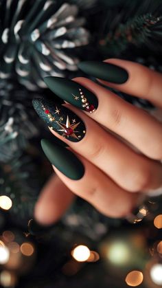 Nail Noel, Xmas Nail Designs, Christmas Nail Ideas, Christmas Gel, Cute Christmas Nails, Christmas Nails Easy, Nails Easy, Red Nail Designs