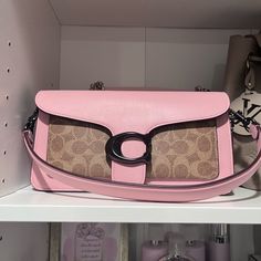 Coach Chic Coach Shoulder Bag For Shopping, Pink Coach Bag, Luxury Bags Collection, Pretty Life, Girly Bags, Pink Purse, Dream Lifestyle, Authentic Design, Coach Bag