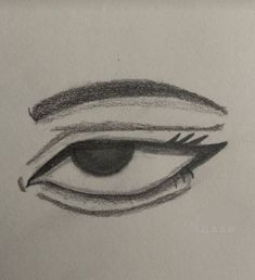 a pencil drawing of an eye