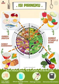 an info poster showing the different types of food