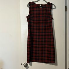 Never Worn Red And Black Plaid Dress. Tags On. Tommy Hilfiger Tommy Hilfiger Black Sleeveless Dress, 1980 Dress, Plaid Christmas Dress, Black Plaid Dress, Random Clothes, High Low Midi Dress, Tommy Hilfiger Vintage, Tommy Hilfiger Dress, Tommy Hilfiger Dresses