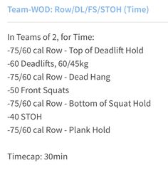 a table with numbers and times for each team