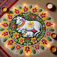 ✨ Beautiful traditional rangoli created with vibrant powder colors and diyas to light up your Diwali celebrations! 🪔🌸 Follow for more festive inspirations and creative ideas! 🎨 #DiwaliRangoli #FestivalOfLights #RangoliArt #Diwali2024 #RangoliDesigns #FestivalDecor #happydiwali Kolam Designs For New Year, New Year 2025 Design Rangoli, Rangoli Ideas For New Year, Sankranthi Crafts, Best Rangoli Designs For Sankranthi, Rangoli Designs For Sankranthi Festival, Rangoli For New Year 2025, New Year Special Rangoli Design Latest, 2025 New Year Rangoli Designs