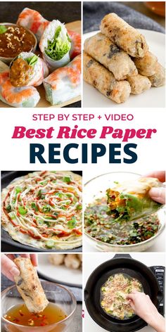 the best rice paper recipes to make it easy and delicious for dinner, lunch or dessert