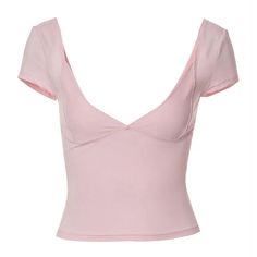 pink low cut skinny top boogzel clothing Shirt Tops For Women, Low Cut Top, Scoop Neck Top, Mode Inspo, Round Neck Tops, Pink Top, Long Sleeve T Shirts, T Shirt Top, Short Sleeves Tops