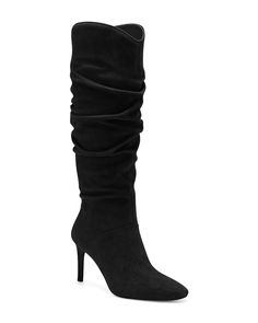 PRICES MAY VARY. Materials: This knee high boot is lined with synthetic leather or suede upper and grounded on a grippy rubber sole. Features: Almond toe knee high boots, stiletto high heel, slouchy shaft, rounded topline, side zipper. Matching: The comfortable squared almond toe elastic knee high boots go great with a pair of jeans jeans, leather pants, coats, sweaters and dresses. Occasions: Stiletto high heel knee high boots are greatly suitable for romantic dates, club nights and daily wear High Heel Knee High Boots, Heel Knee High Boots, Black High Heel Boots, Womens Stilettos, Womens Knee High Boots, Romantic Dates, High Heels Stilettos, Work Office, High Heel Boots