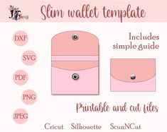 an image of a pink wallet with instructions to make it