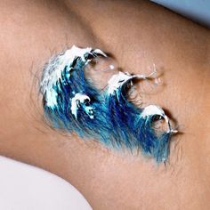 Great Wave Off Kanagawa, Shooting Photo, Cotton Ball, Laser Hair, Body Hair, Laser Hair Removal, Belleza Natural, Esthetician, Behind Ear Tattoo