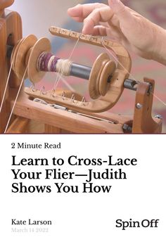 a book with the title learn to cross - lace your flier - uddth shows you how