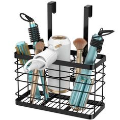 This product hair tool organizer is made of high-quality steel, easy to clean and maintain, with an anti-rust surface and high-temperature resistance, you just need to wipe it with a damp cloth, This thoughtful design ensures your styling space stays tidy and devoid of clutter. From a compact 12.4" to an extended 15.9", our curling iron holder seamlessly adjusts to fit your cabinet doors, doubling as a bathroom cabinet organizer. 1* hair tool organizer, 2* adhesive and 1* height-adjustable brack Curling Iron Holder, Blow Dryer Holder, Hair Tool Organizer, Bathroom Cabinet Organization, Modern Farmhouse Bathroom Rug, Tools Storage, Hair Tool, Hair Dryer Holder, Hair Straightening Iron