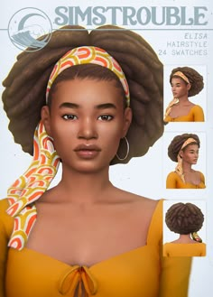 Afro Hair Sims 4 Cc, Sims 4 Decades Challenge, Sims Inspiration