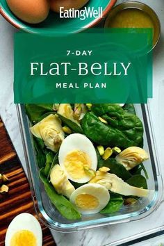 Try out this 7-day meal plan to lose belly fat. It includes meals and snacks with foods that have been shown to help decrease belly fat.