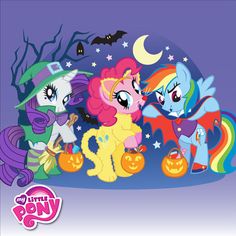 the little ponys are all dressed up for halloween