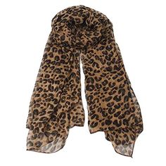 PRICES MAY VARY. Long Rectangle Sheer Chiffon Black Tan Brown Leopard Cheetah Animal Print Scarf Women's Scarves Hijab Shawl Pashmina Headband Bandana 19" in wide x 57" in long Popular designer fashion scarf, timeless pattern. Soft silky feel, designer inspired animal print leopard pattern scarf for work or weekend wear. Sophisticated office accessory, sporty weekend wear, perfect for all seasons Makes a a great gift that is fashionable, practical, and ideal for travel. Neck scarf, head scarf, h Lepard Scarf, Leopard Print Scarf Outfit, Cheetah Print Clothes, Maxi Pattern, Cheetah Print Scarf, Royal Pattern, Large Square Scarf, Victoria Secret Outfits, Leopard Scarf