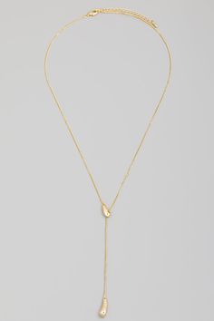 Teardrop lariat necklace Long Y Necklace, Hoco Accessories, Curated Piercings, Amazon Cart, Prom 2022, Gold Pearl Jewelry, Gold Lariat Necklace, Dangle Necklace, Jewelry Tattoo