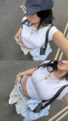 Yk2 Aesthetic, Insta Model, Street Style Outfits Casual, Insta Layout, Model Accessories, Woman Aesthetic, Foto Poses, Foto Ideas Instagram, Crop Top Outfits