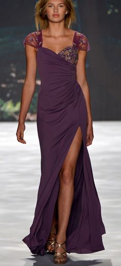 http://www.style.com/fashionshows/complete/S2013RTW-BMISCHKA Dresses 2013, Hot Lingerie, Purple Fashion, Looks Style, Mode Inspiration, Badgley Mischka