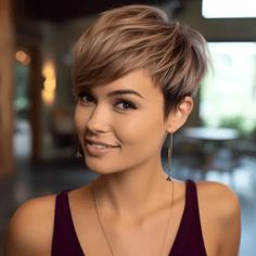 73 Cute Short Layered Haircut Ideas Very Short Hair, Short Pixie Haircuts, Short Hair Haircuts, Short Hair With Layers, Short Hair Styles Pixie